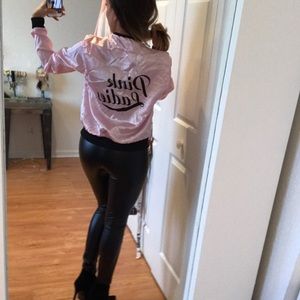 Pink ladies Halloween costume bomber jacket